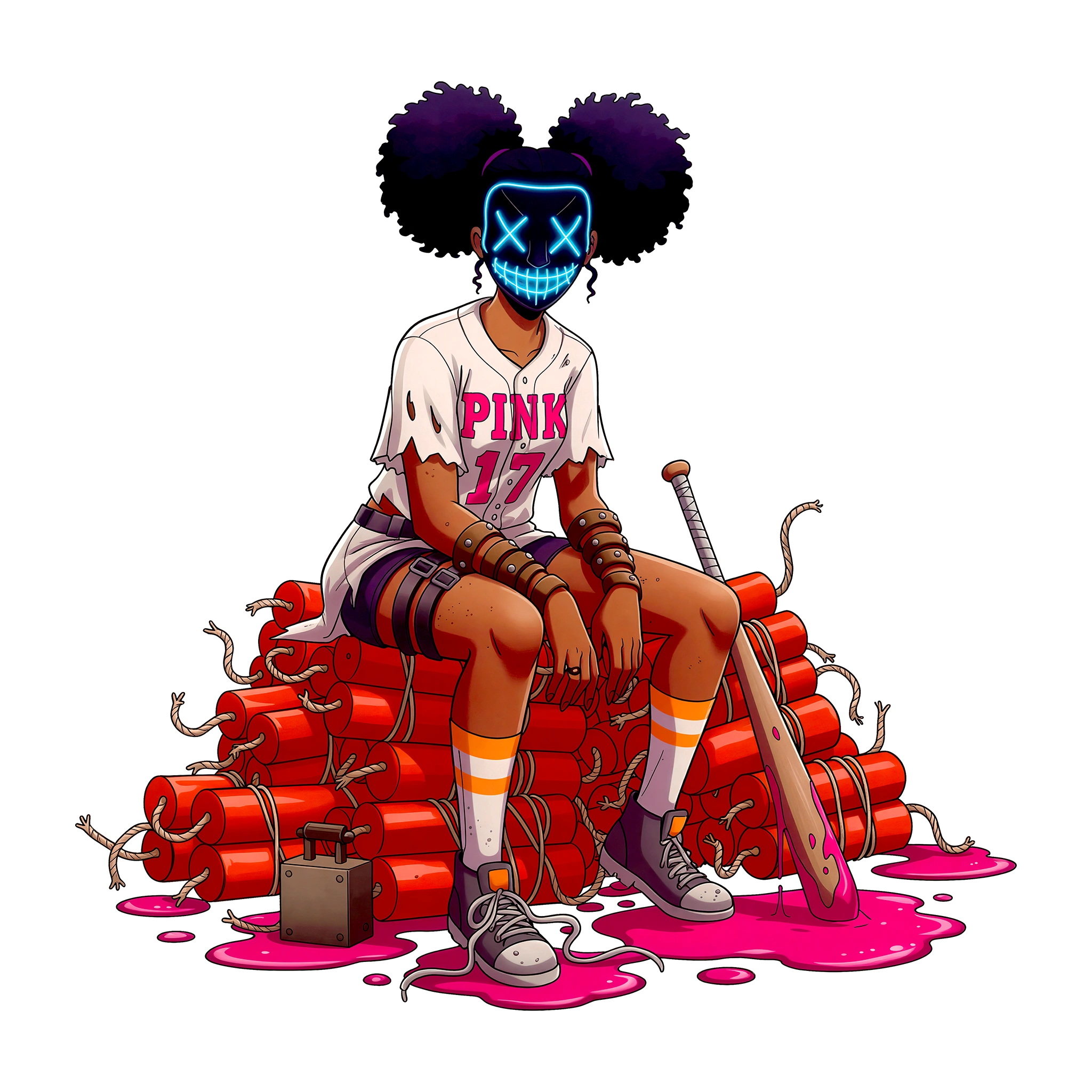 Boom-Box Babe Character